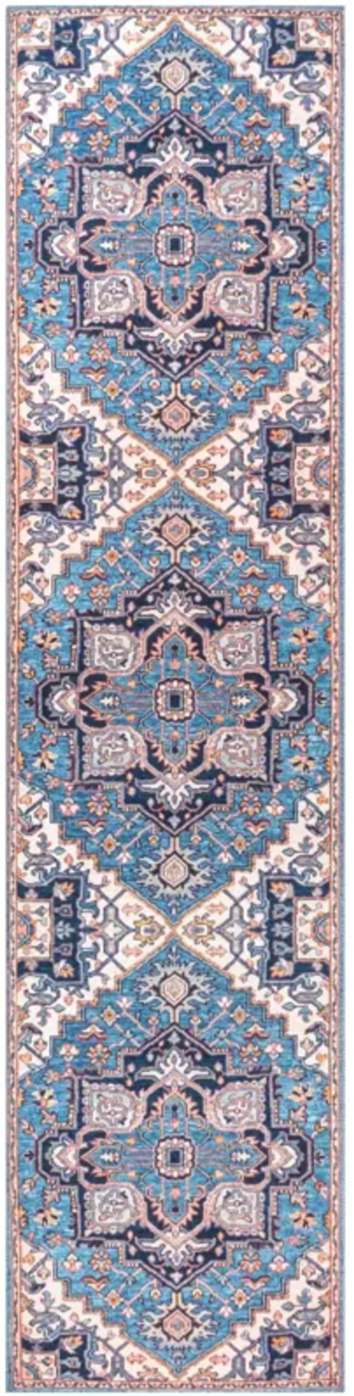 Cirali Ornate Large Medallion Washable Indoor/Outdoor Area Rug