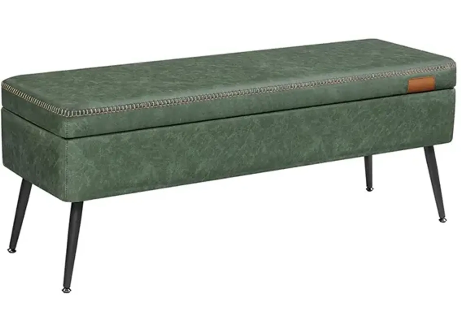 Storage Ottoman Bench with Steel Legs