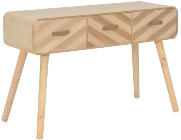 vidaXL Console Table 39.4"x13.8"x26.8" Solid Wood