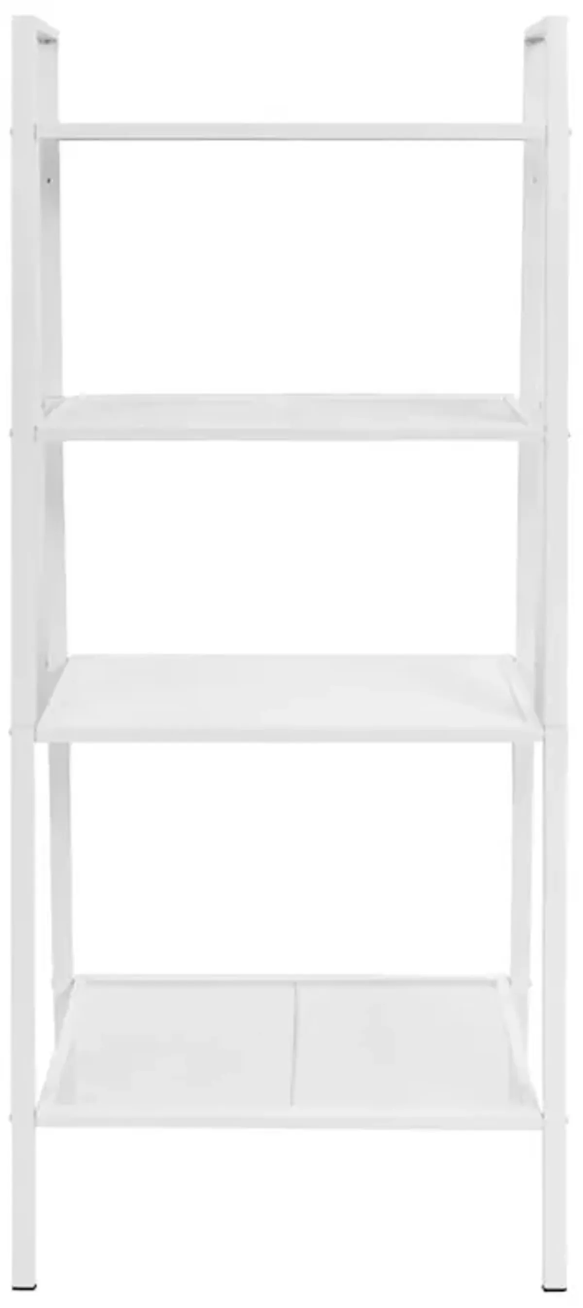 vidaXL Ladder Bookcase 4 Tiers Metal White, 245973