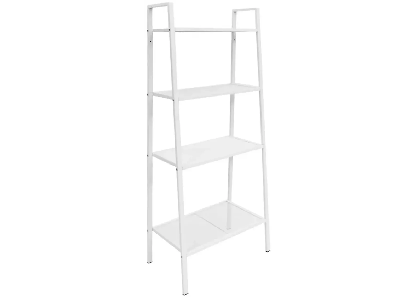 vidaXL Ladder Bookcase 4 Tiers Metal White, 245973