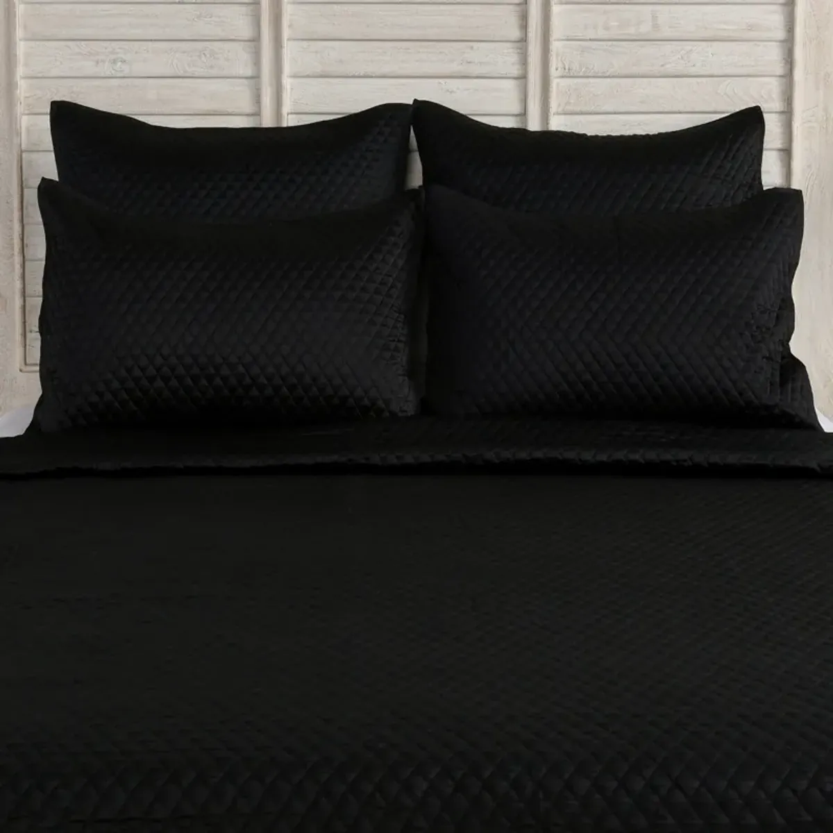 Kahn 26 Inch Hand Stitched Sateen Euro Pillow Sham, Cotton Fill-Benzara