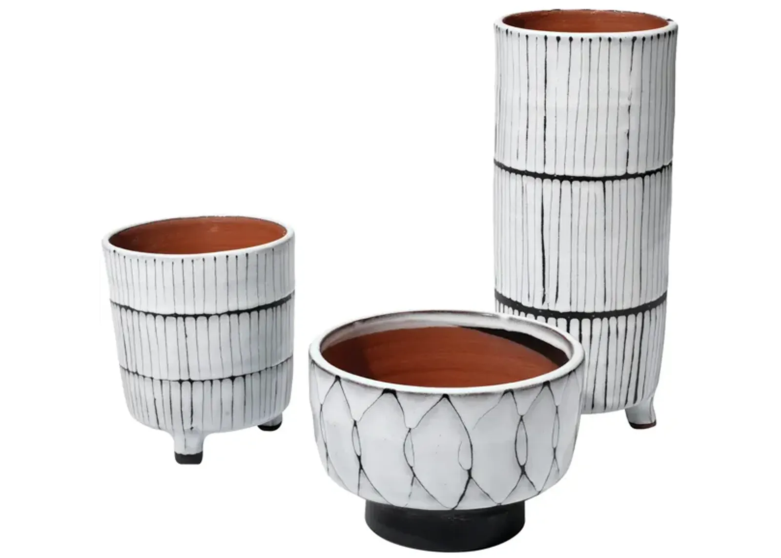 Striae Vessels Set of 3