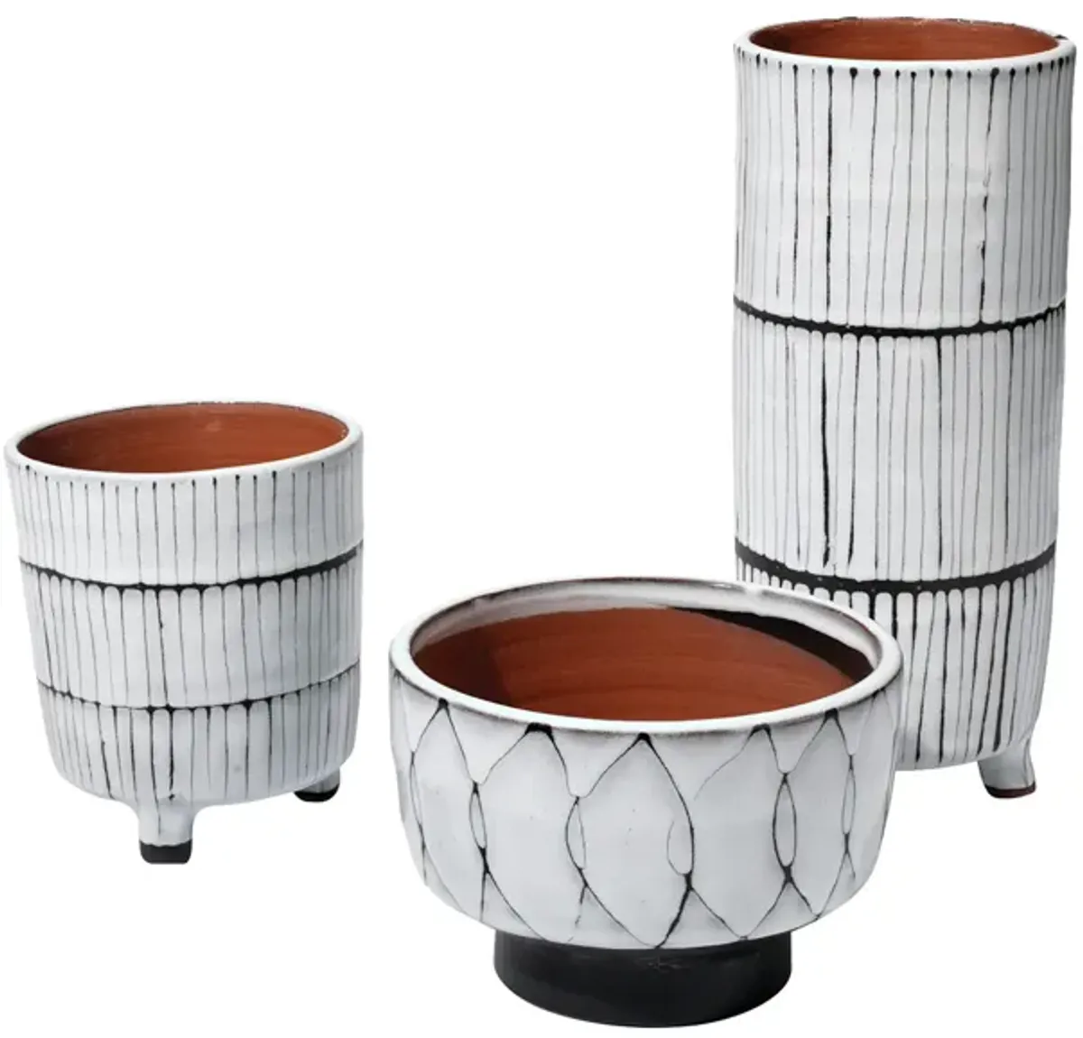 Striae Vessels Set of 3