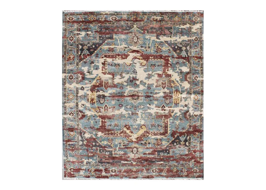 Polaris POL42541 Blue 10" x 14" Rug