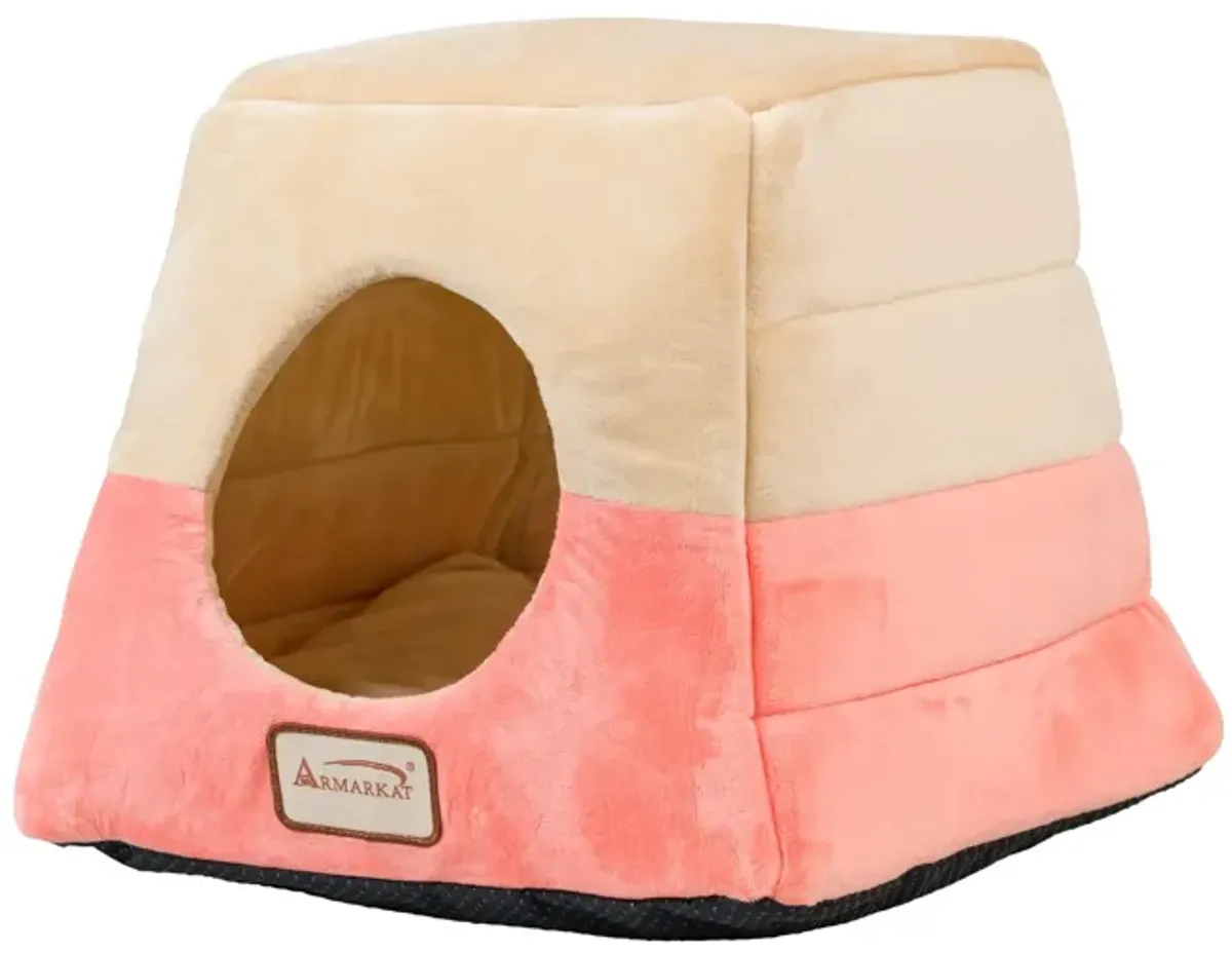 Aeromark Int'l Inc.Armarkat Cat Bed, C07CCS/MH, Orange and Beige