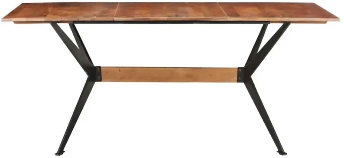 vidaXL Dining Table 70.9"x35.4"x29.9" Solid Mango Wood