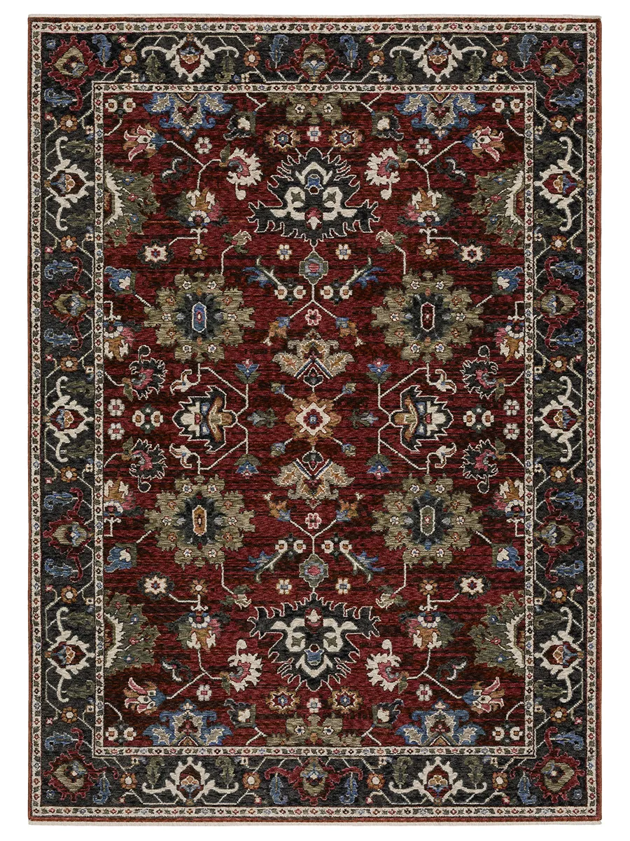 Hastings 9'10" x 12'10" Red Rug