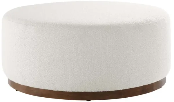 Tilden Large 38" Round Boucle Upholstered Upholstered Ottoman