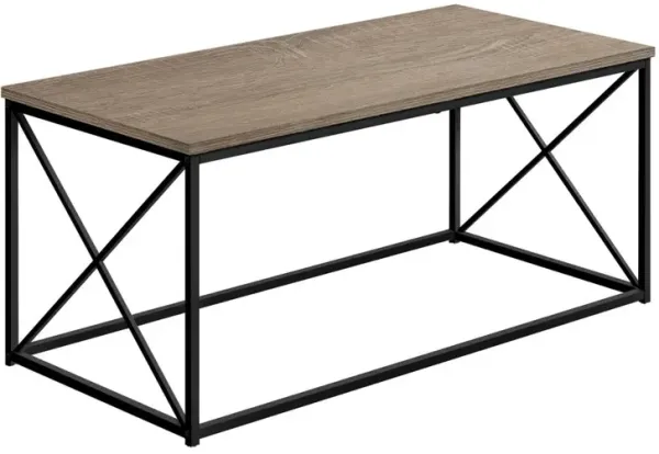 Coffee Table, Accent, Cocktail, Rectangular, Living Room, 40L, Brown Laminate