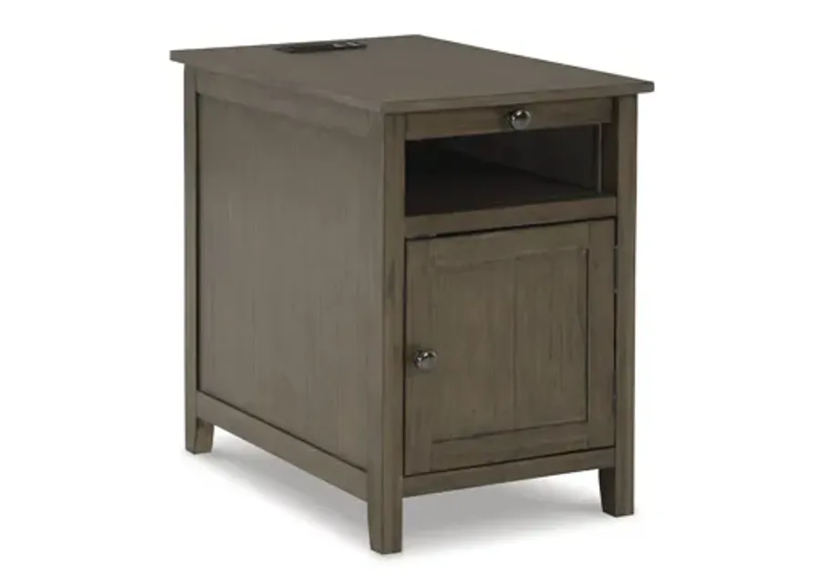 Treytown Grey Chair Side End Table