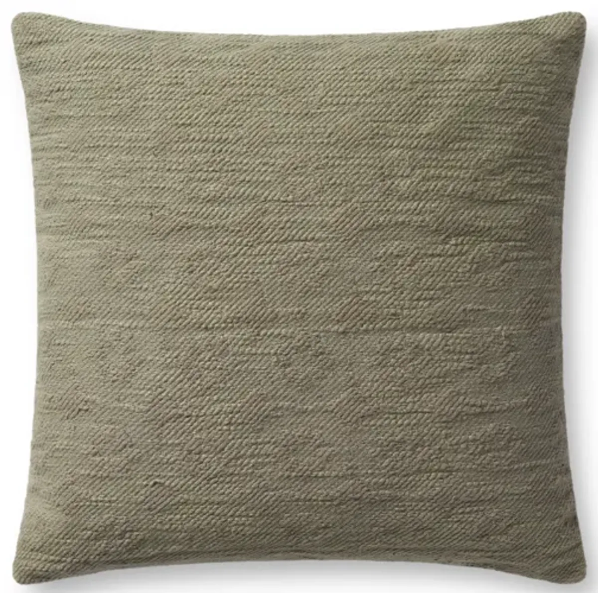 Scarlett PMH0035 Taupe 18''x18'' Down Pillow by Magnolia Home by Joanna Gaines x Loloi