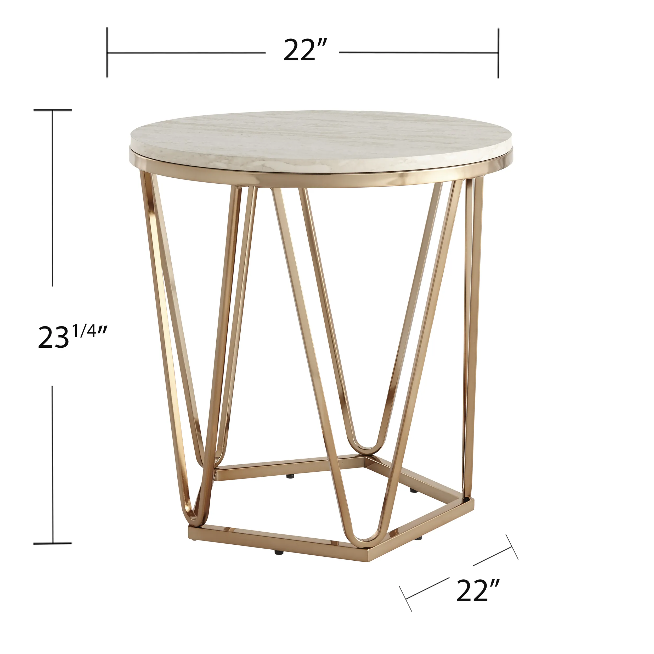 Bideford  Marble End Table