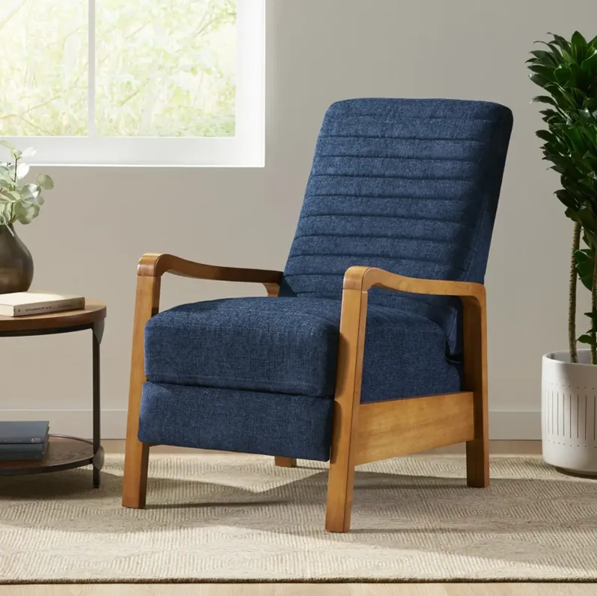 Merax Solid Wood Recliner Chair