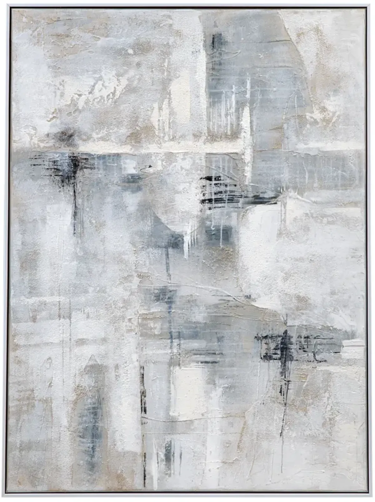 Gray Day Framed Canvas