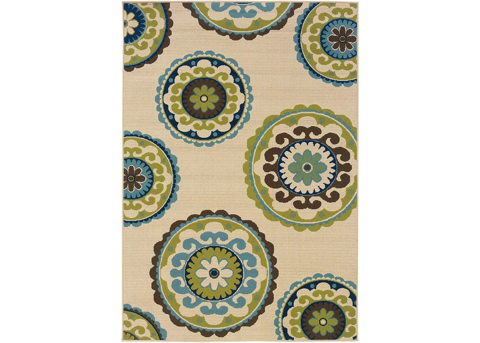 Caspian 3'7" x 5'6" Ivory Rug