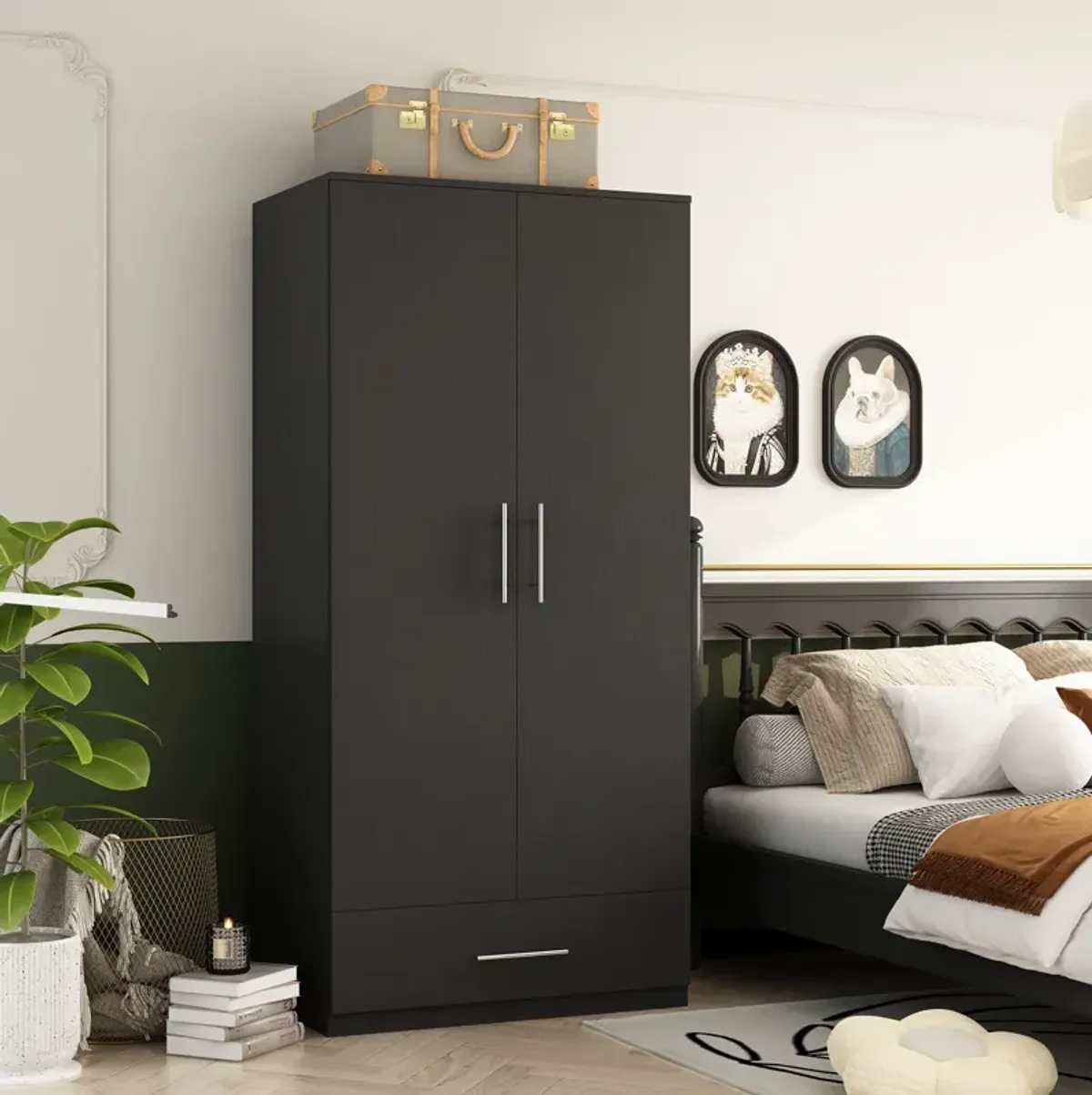 31.5"W x 66.9"H Wardrobe Armoire For Bedroom Saving Saving