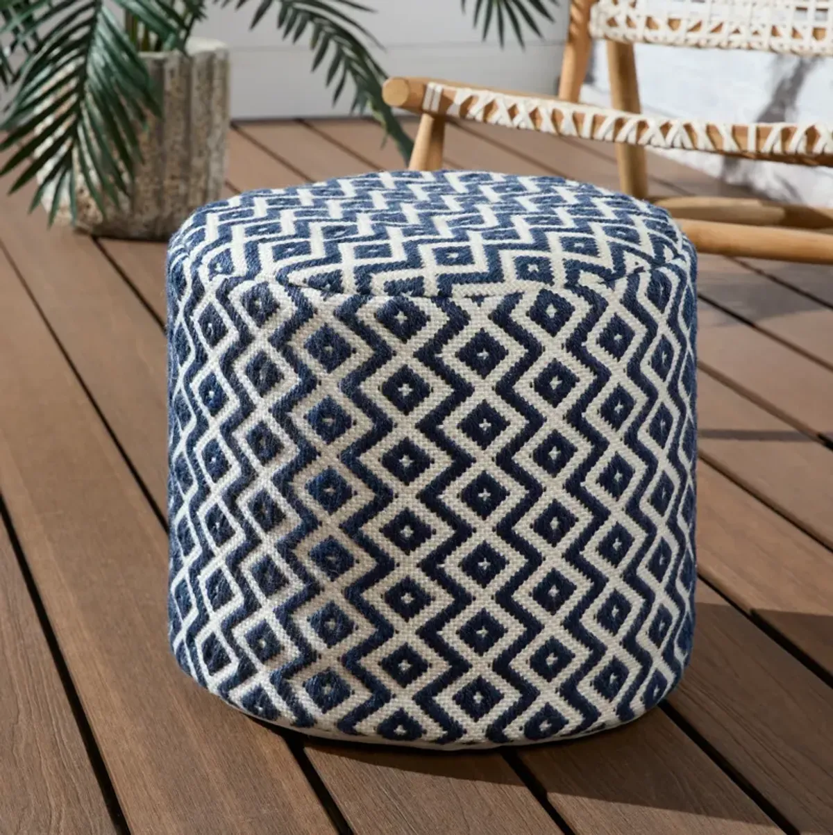 LENON POUF CUBE Dark Denim