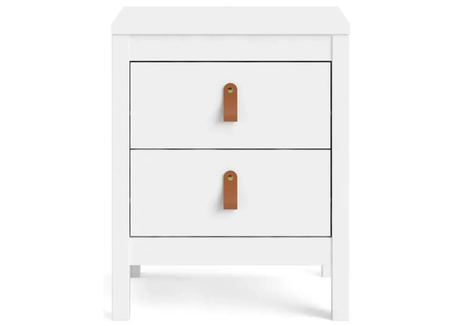 Tvilum Madrid 2 Drawer Nightstand, White