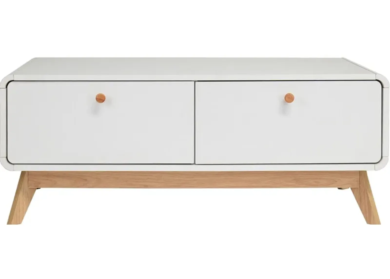 Leva Scandinavian Style TV Stand with 2 Drawers