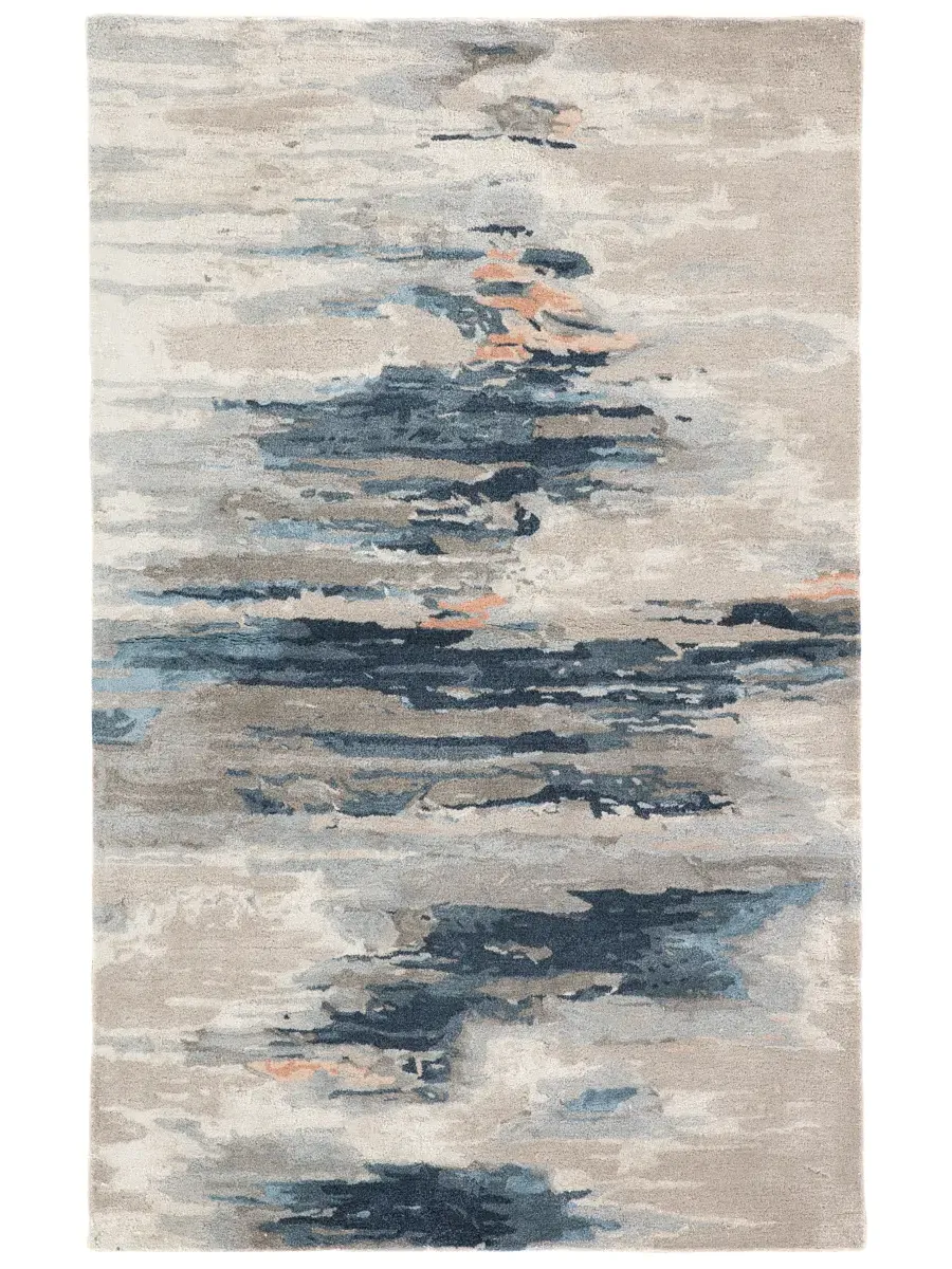 Genesis Ryenn Blue 3' x 10' Runner Rug