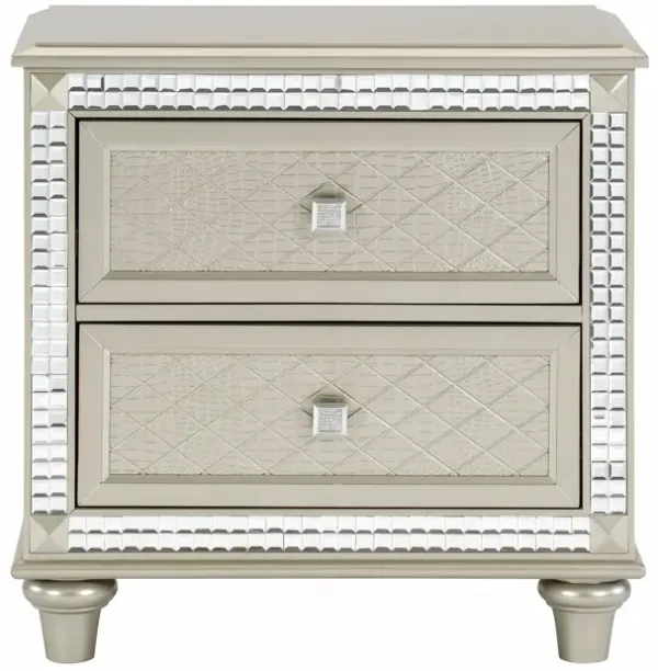 Streamdale Champagne Acrylic Nightstand