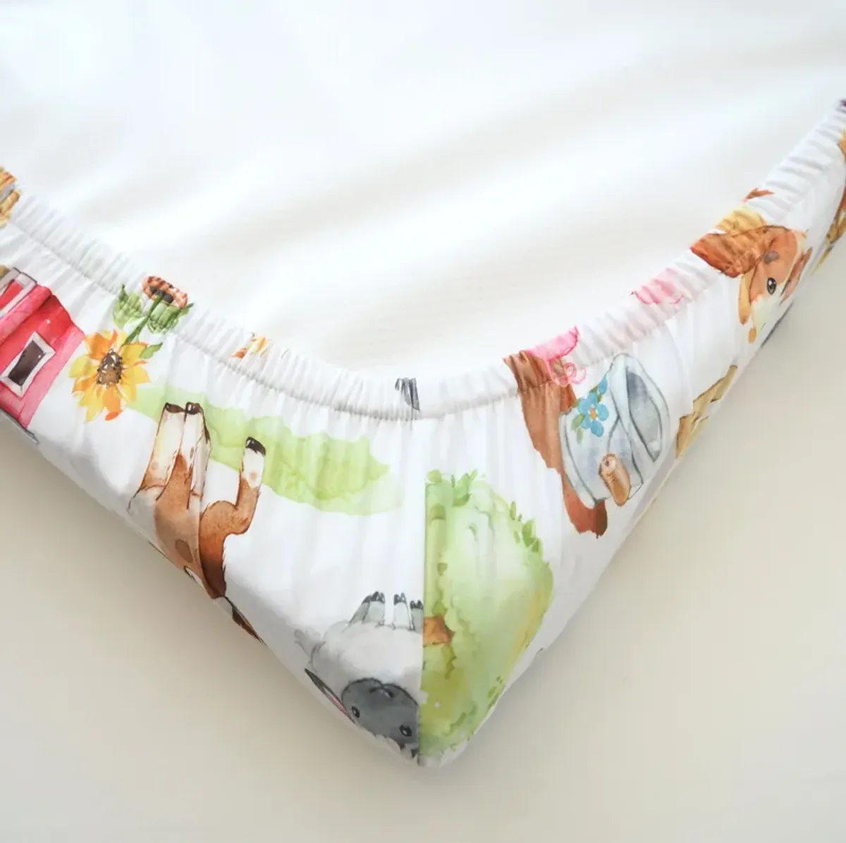 Baby Changing Pad Cover - Farm Animals