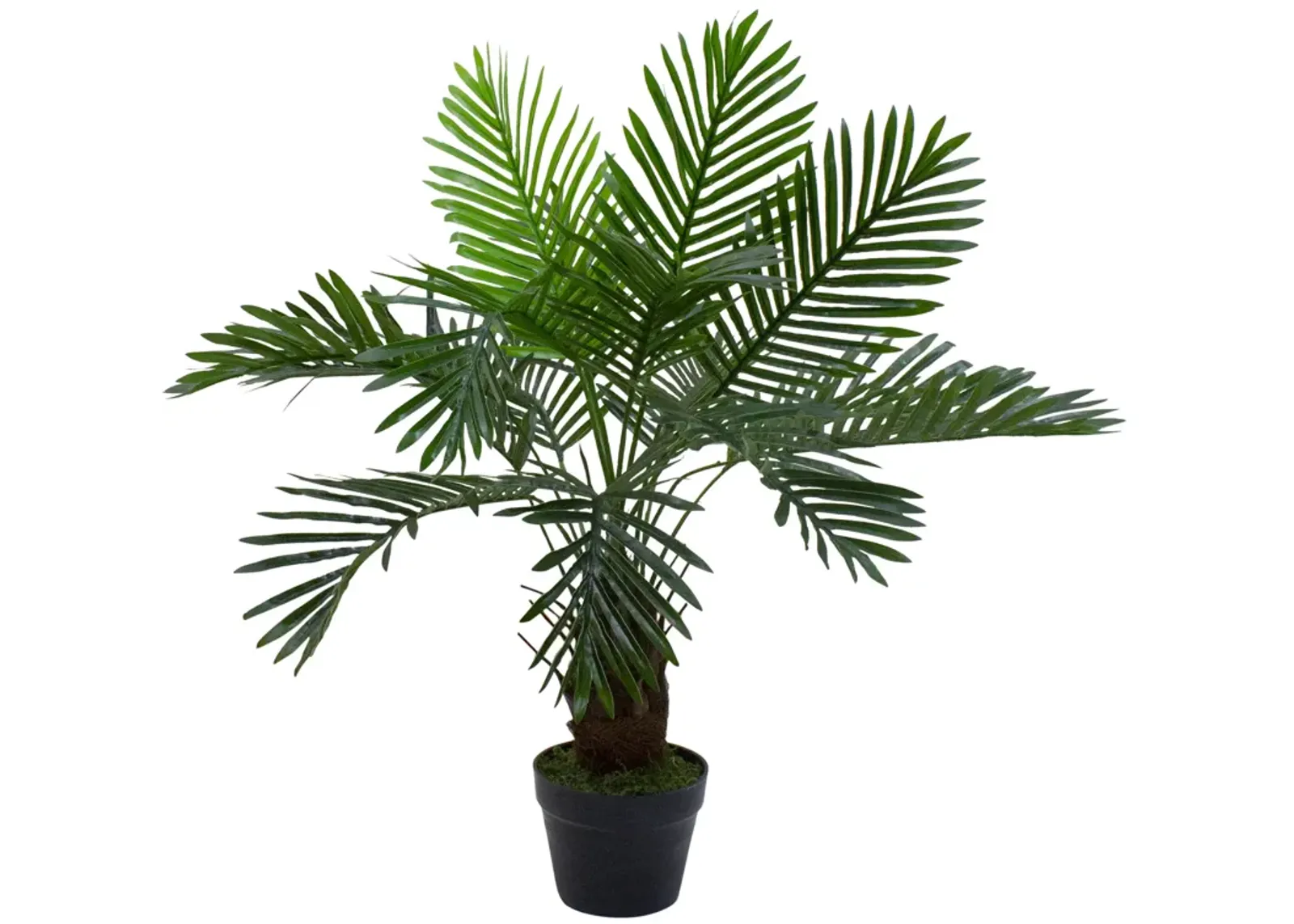 35" Green Artificial Miniature Potted Palm Plant