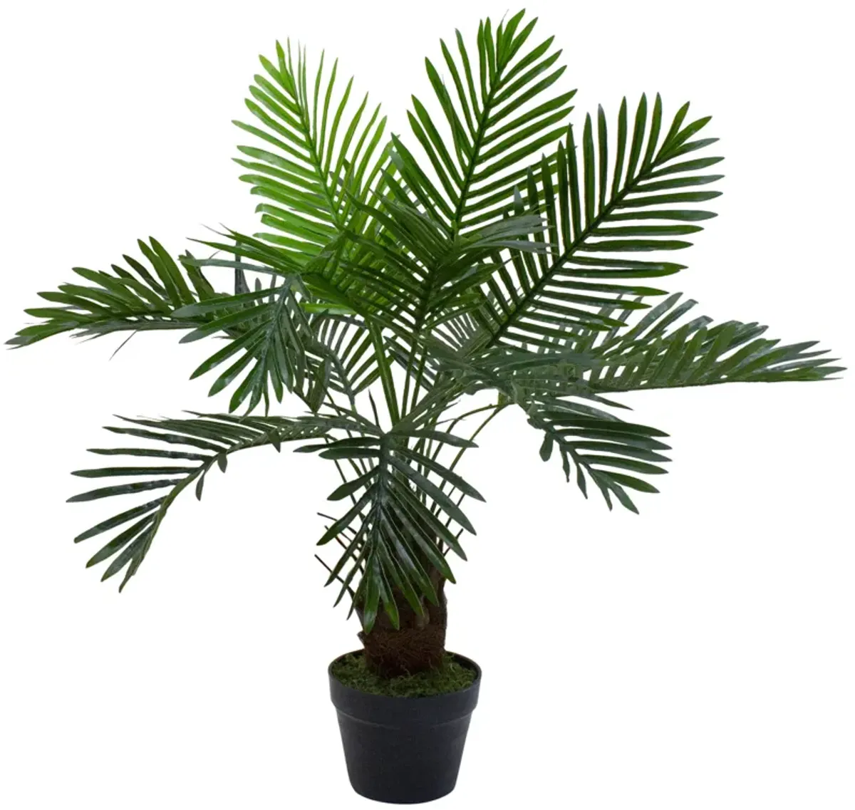 35" Green Artificial Miniature Potted Palm Plant