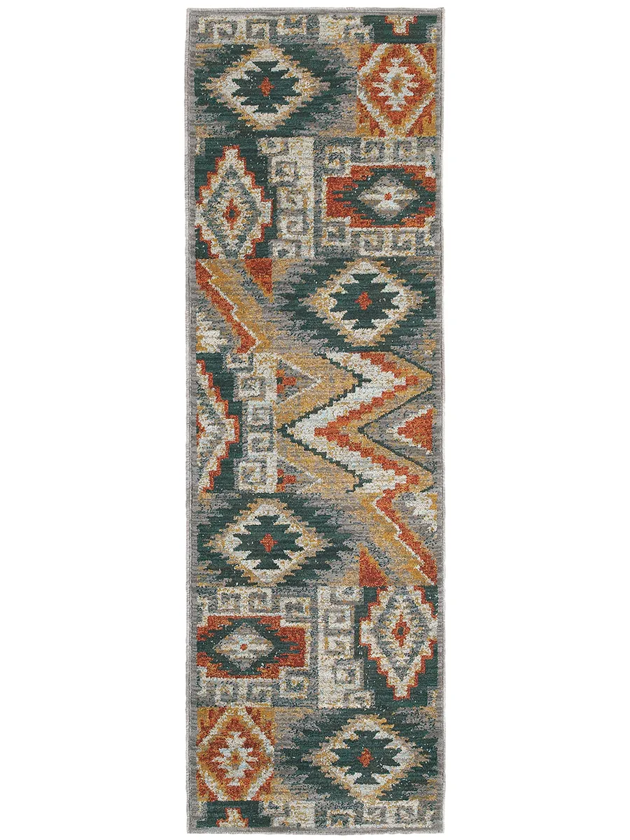 Sedona 2'3" x 7'6" Blue Rug