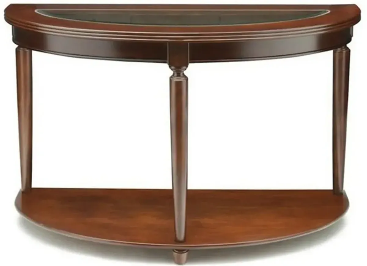 Granvia Traditional Sofa Table, Dark Cherry-Benzara