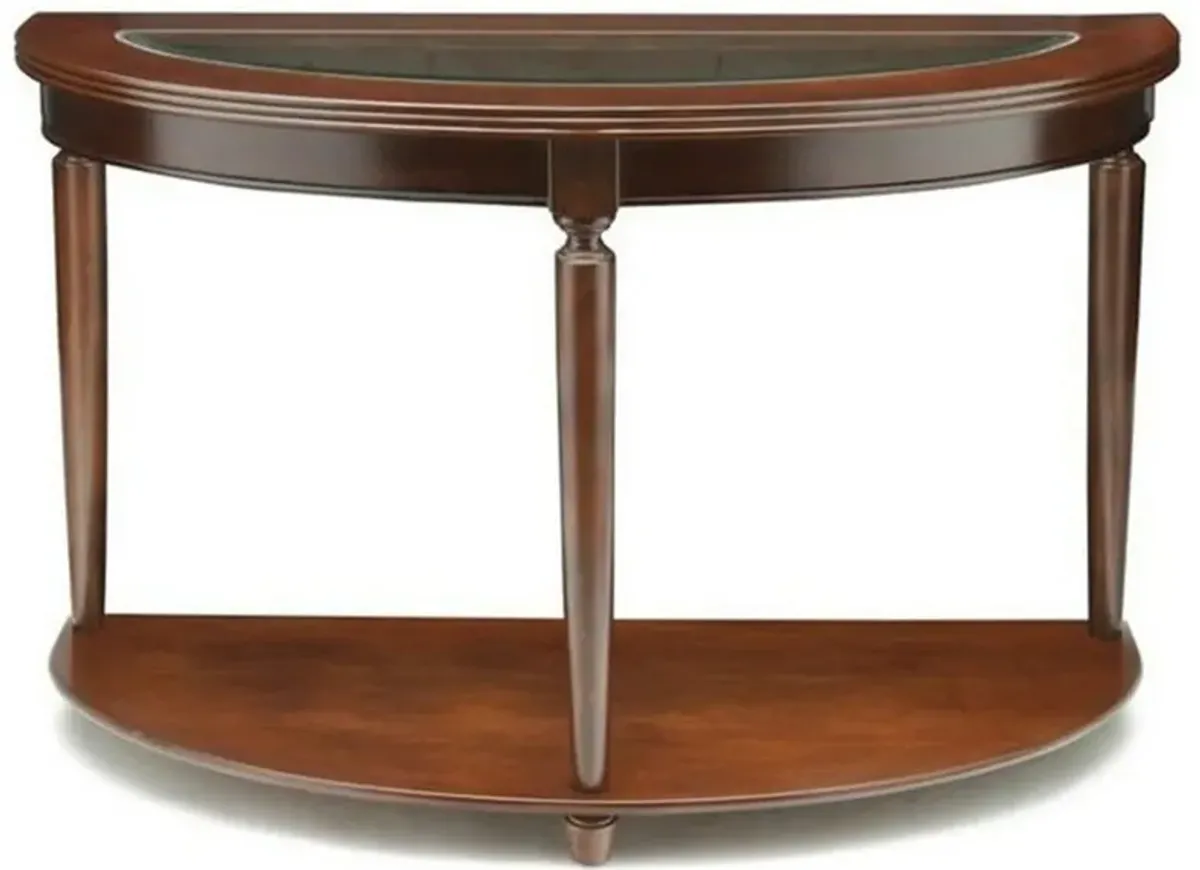 Granvia Traditional Sofa Table, Dark Cherry-Benzara