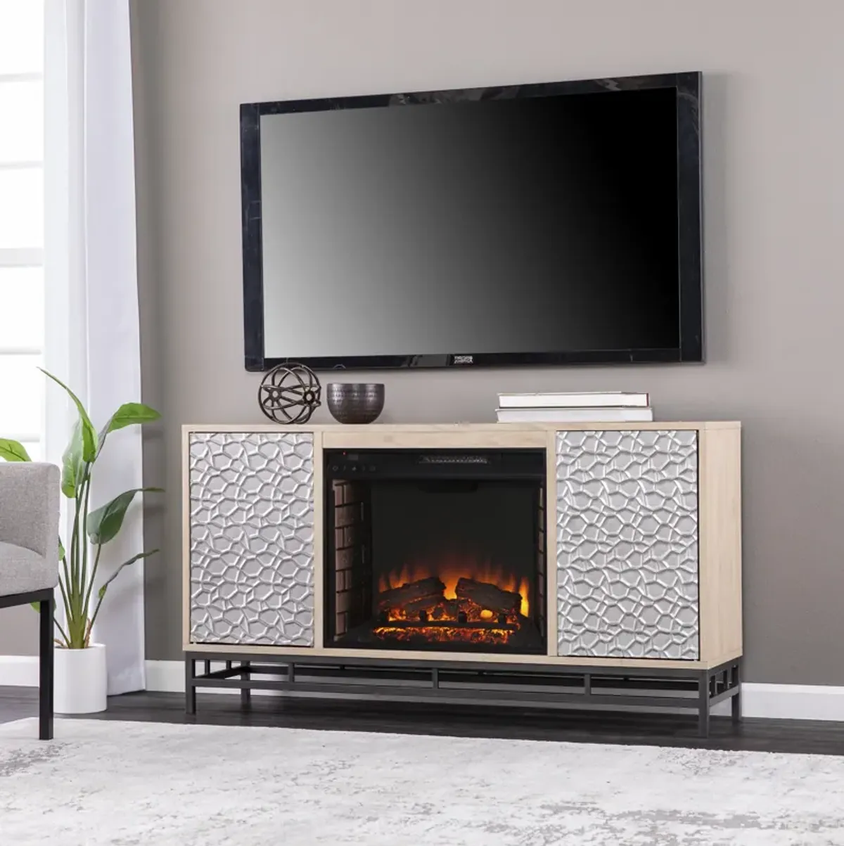 Luciana Fireplace  Console