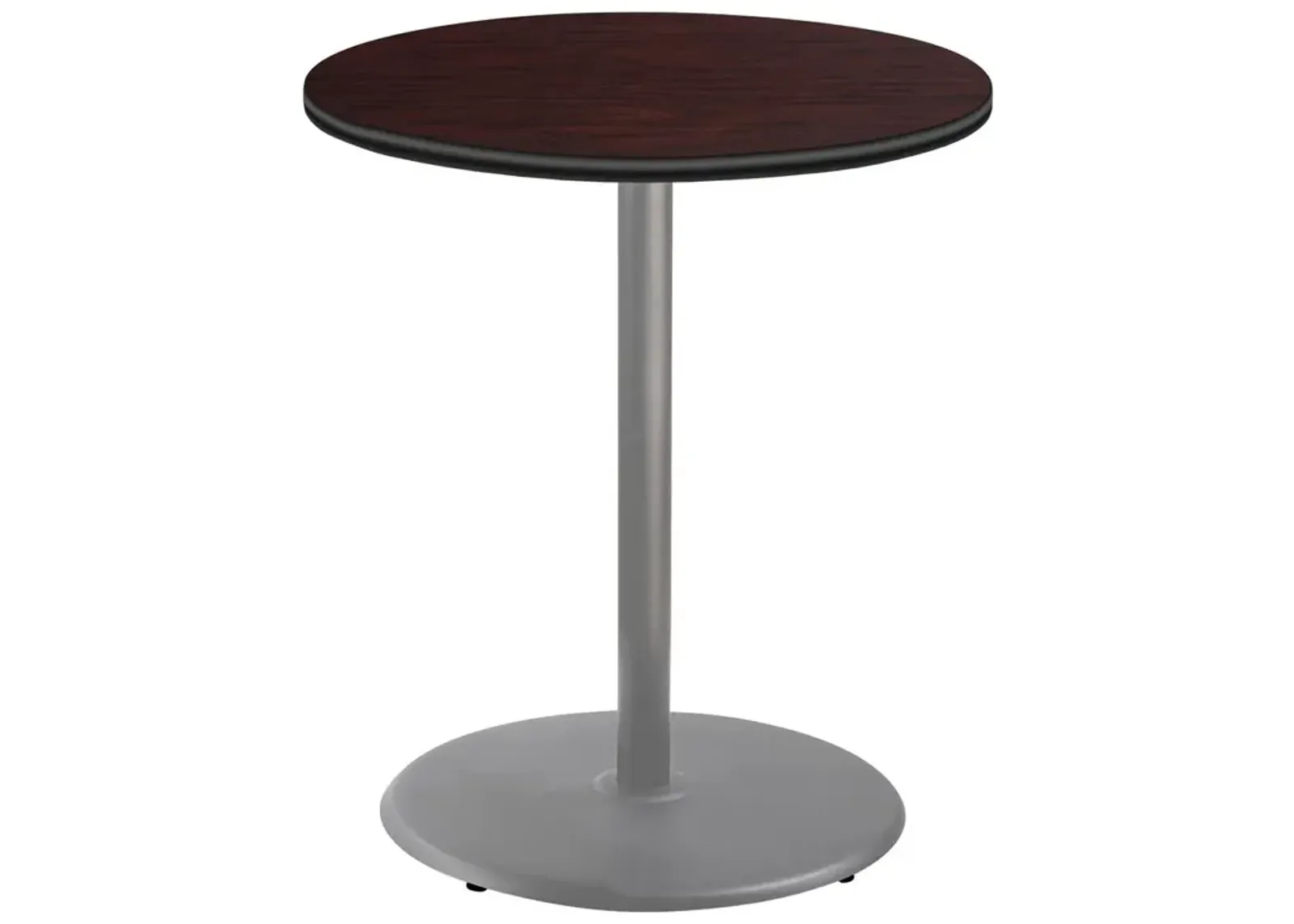 NPS® Café Table, 36" Round, Round Base, 42" Height, Particleboard Core/T-Mold