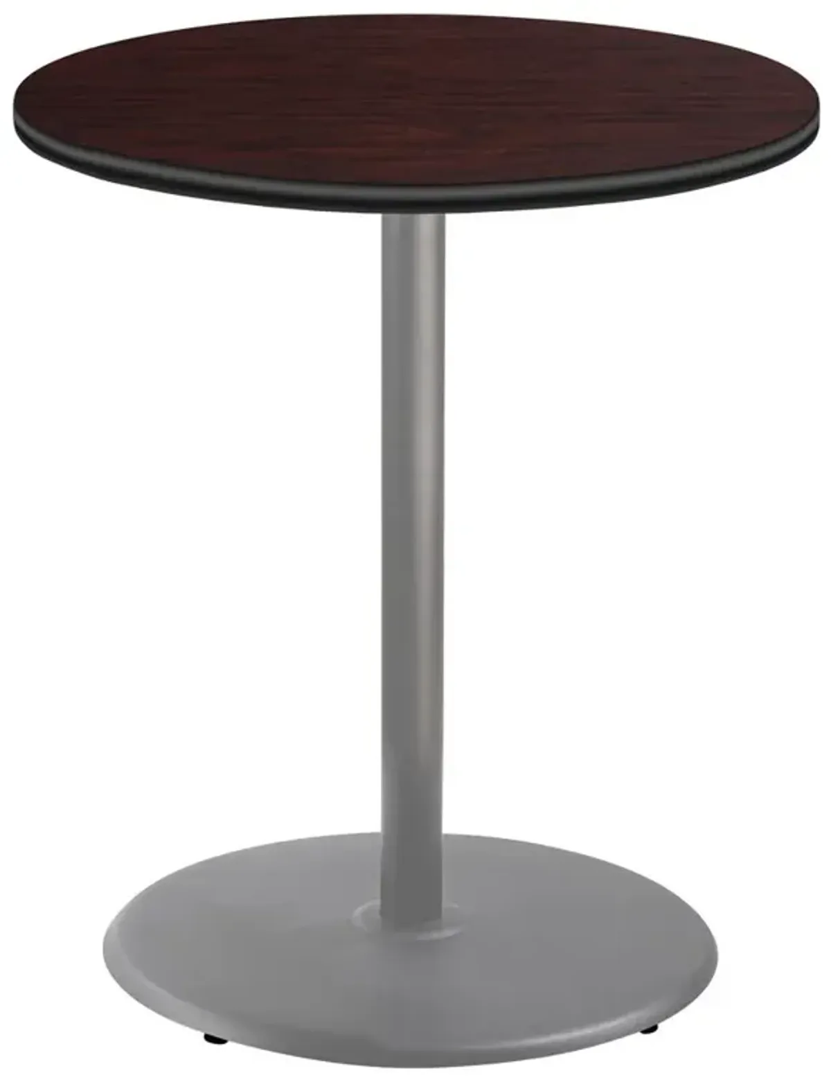 NPS® Café Table, 36" Round, Round Base, 42" Height, Particleboard Core/T-Mold