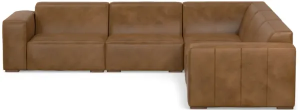 Rex Corner Sectional Modular Sofa in Genuine Leather
