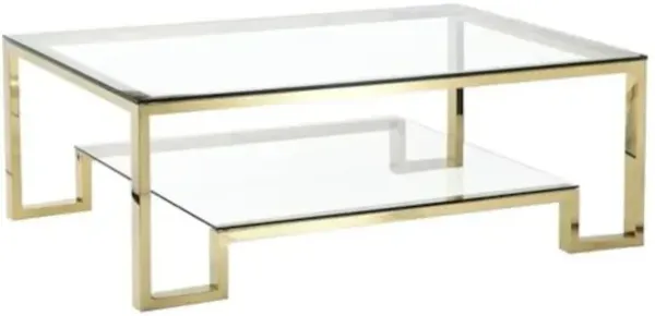 Pangea Home Z-Laurence Coffee Table Gold