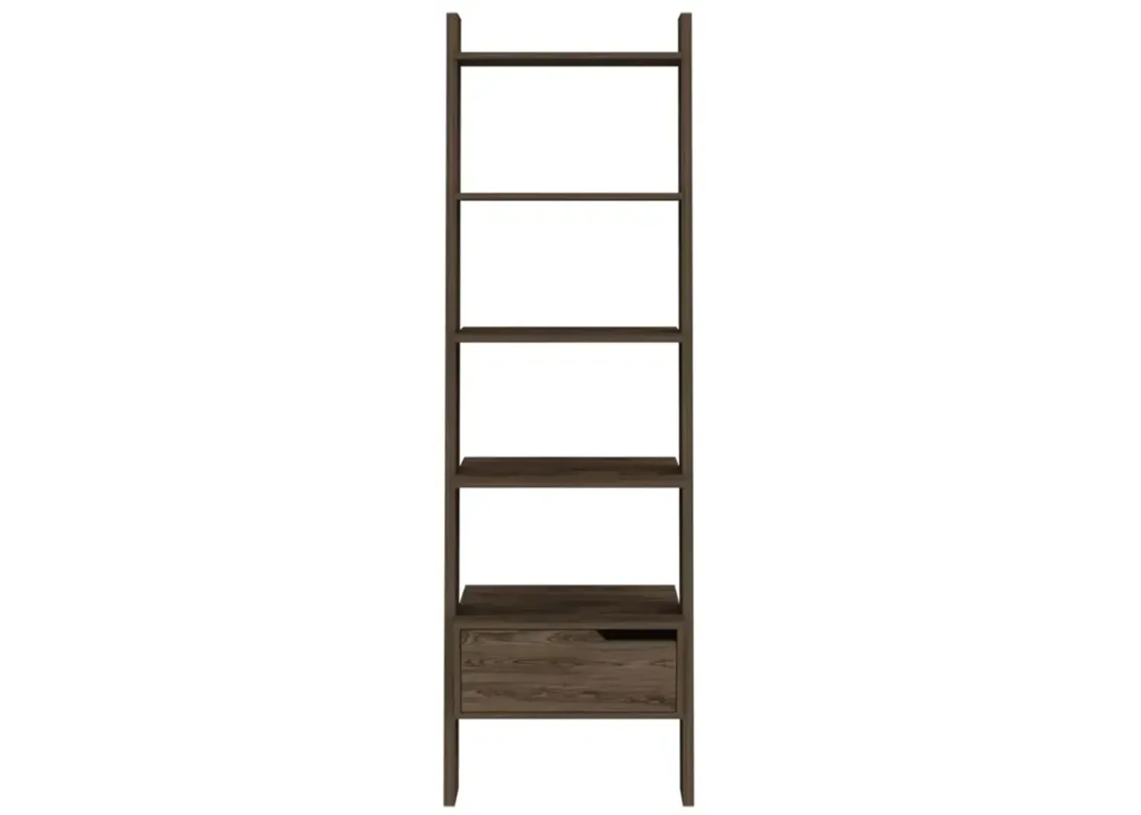 Ladder Bookcase Bull, Office, Dark Walnut