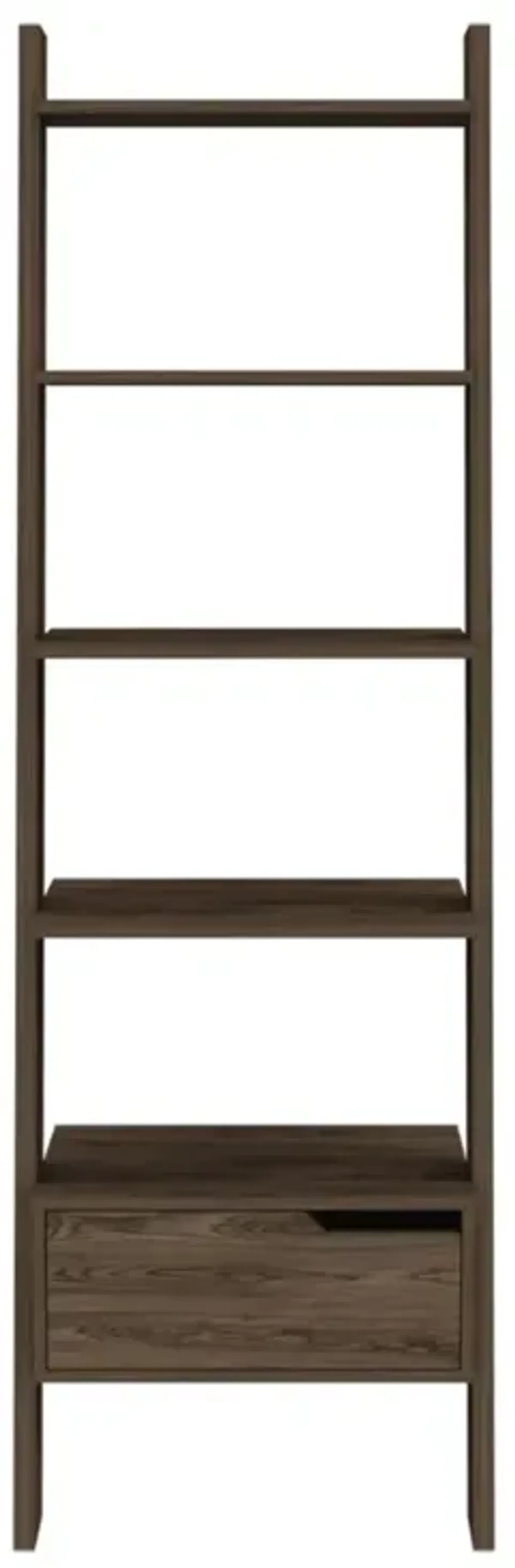 Ladder Bookcase Bull, Office, Dark Walnut