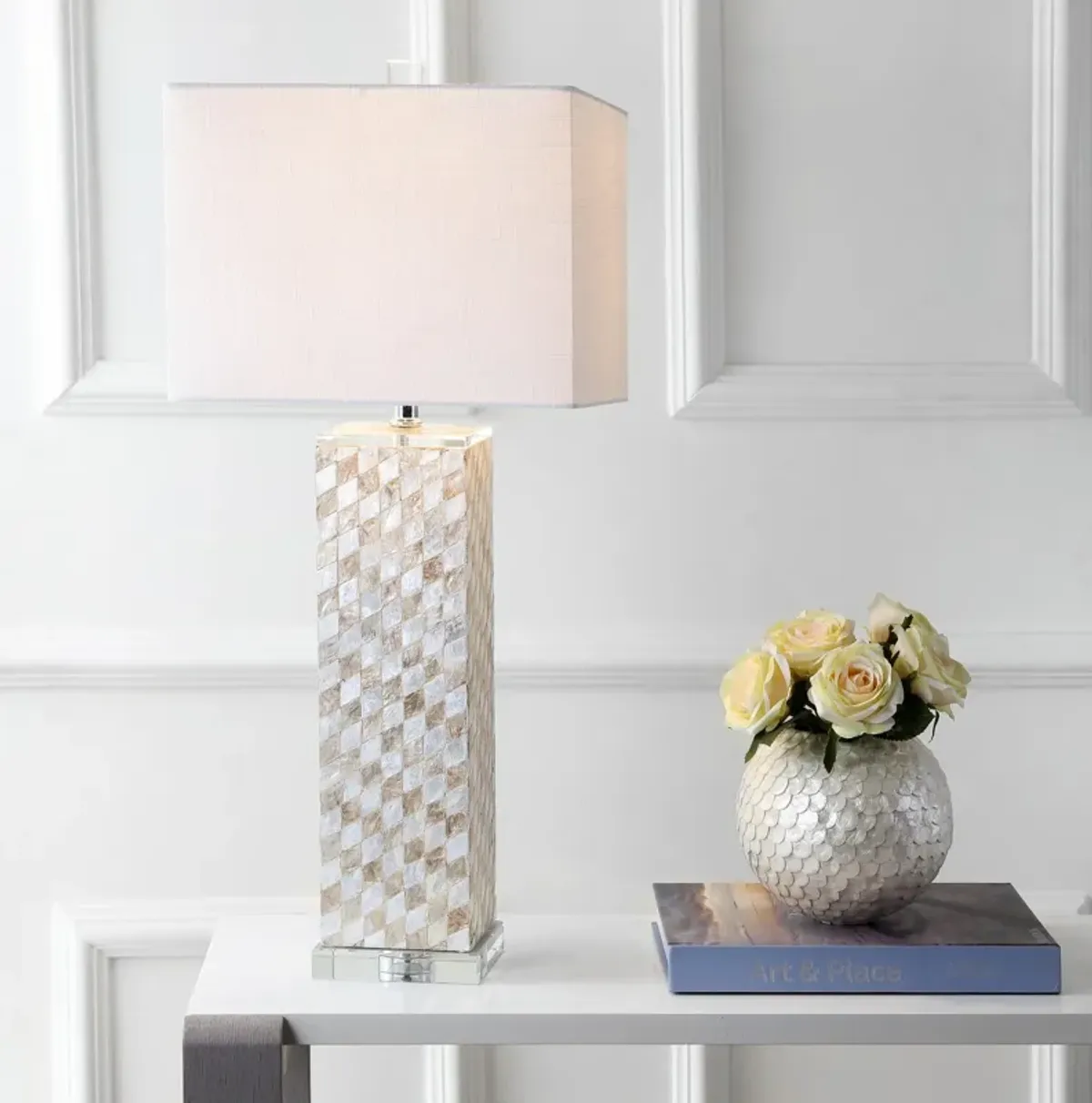 Daniel Seashell/Crystal LED Table Lamp