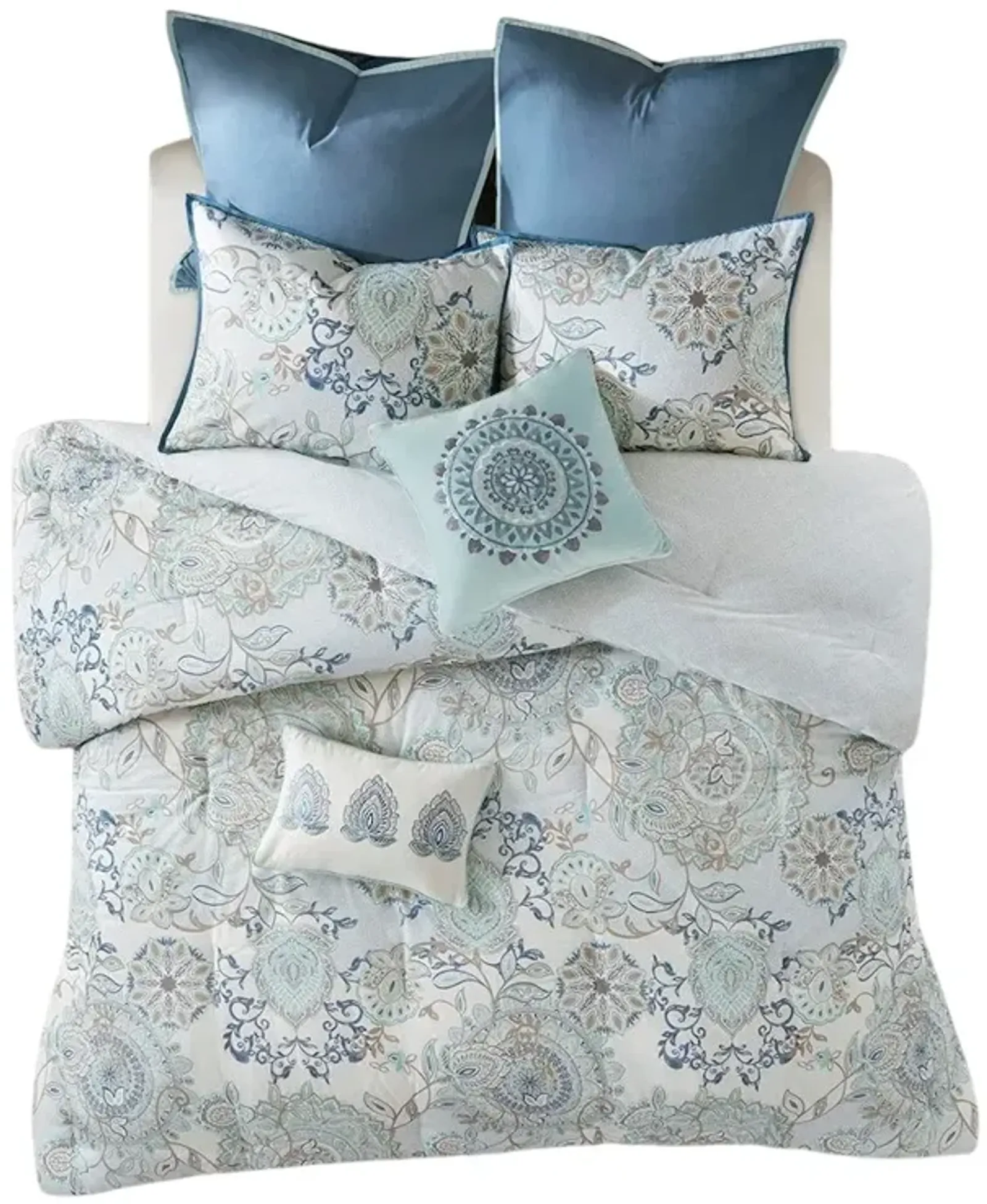 Belen Kox Botanical Medallion Reversible Comforter Set, Belen Kox