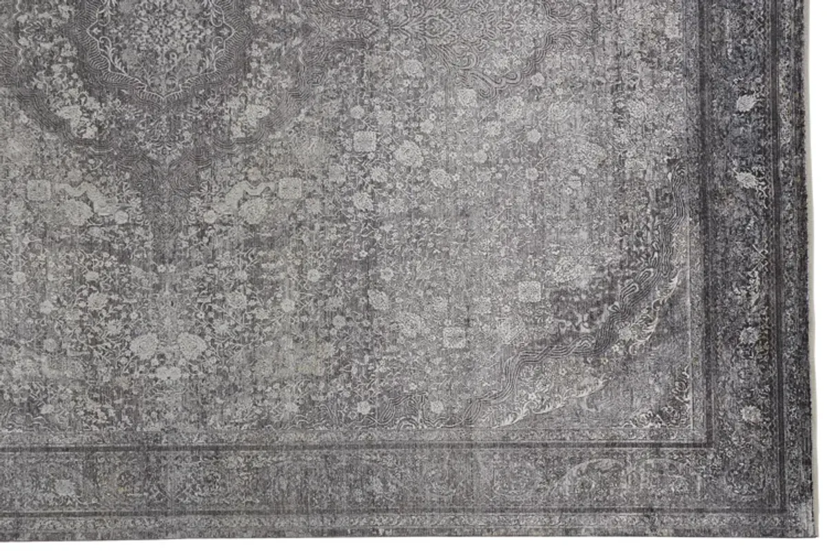 Sarrant 3967F Gray/Silver/Ivory 2'8" x 8' Rug