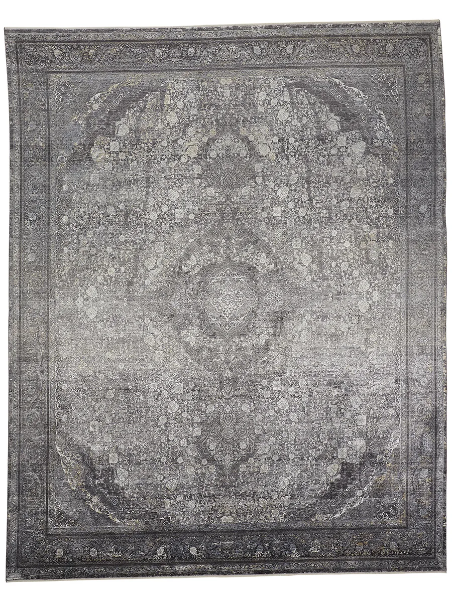 Sarrant 3967F Gray/Silver/Ivory 2'8" x 8' Rug