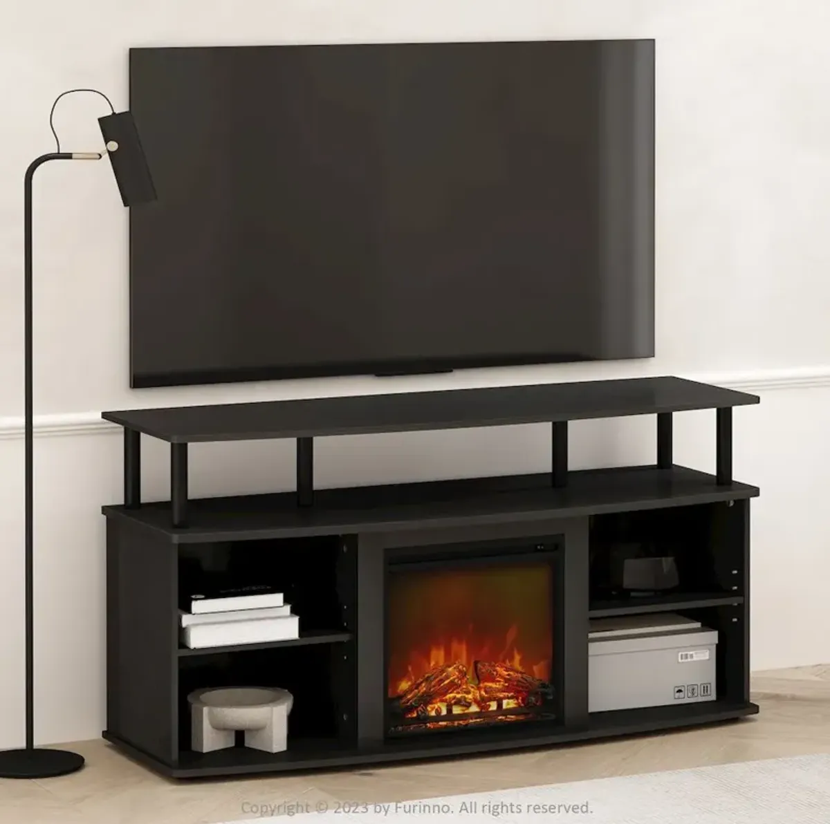 Electric Fireplace TV Stand, Entertainment Center for TV up to 55 Inch