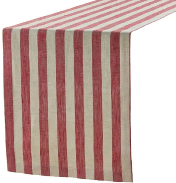 Solino Home 100% Pure Linen Table Runner - Sorrento Stripe