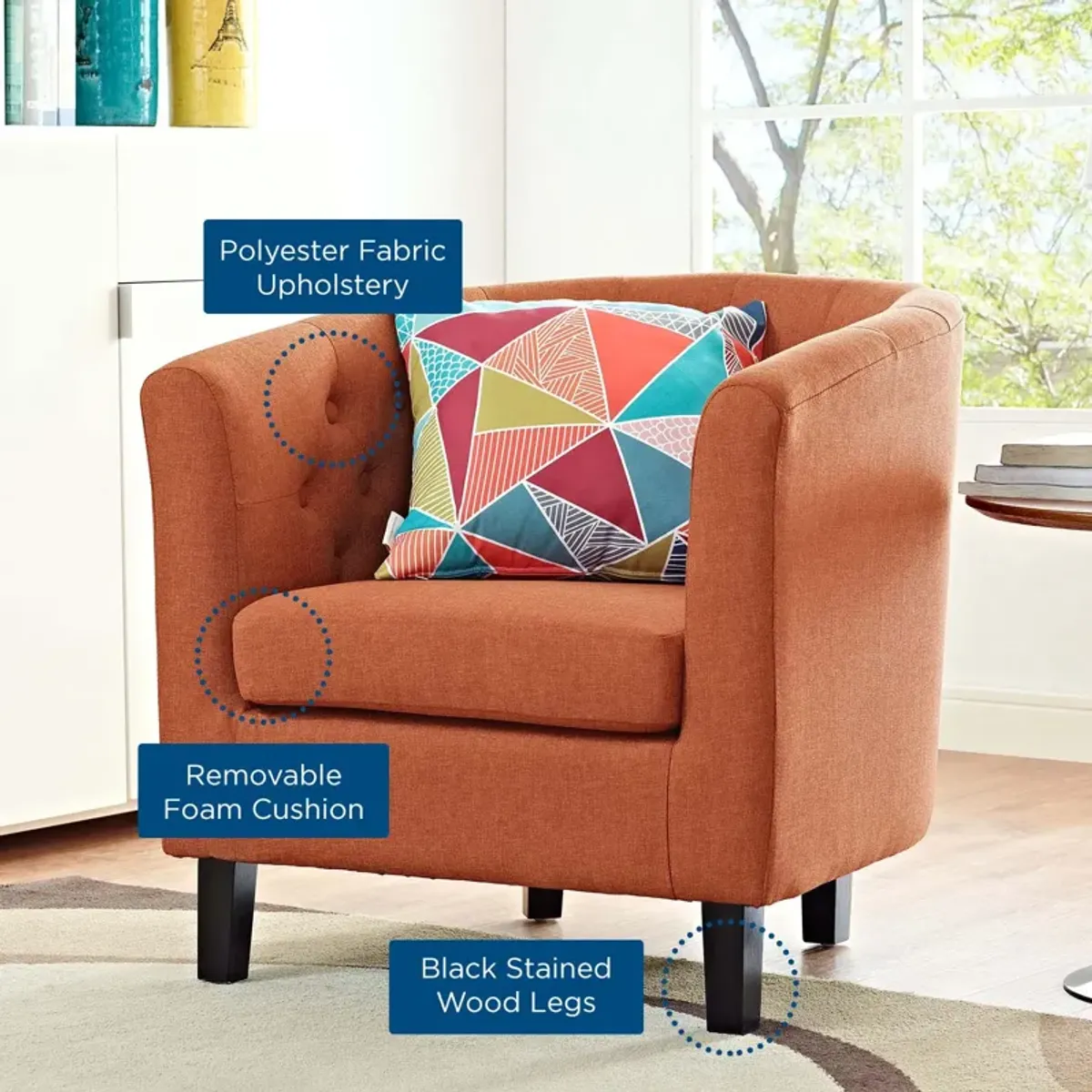 Prospect Upholstered Fabric Armchair