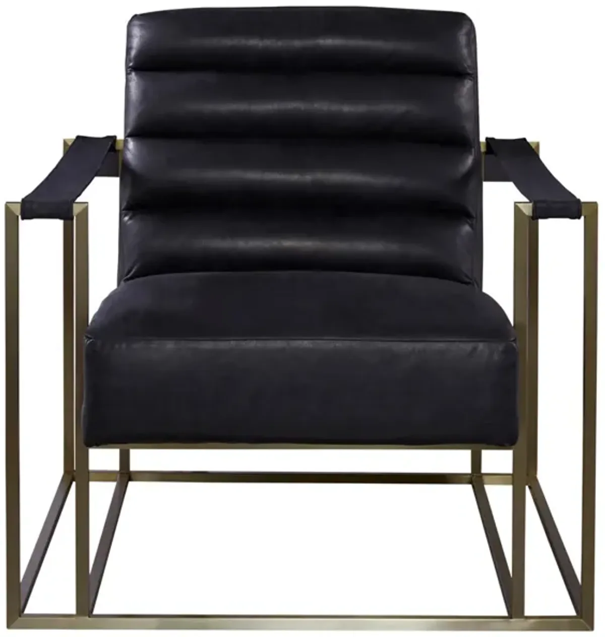 Jensen Accent Chair-Black Leather