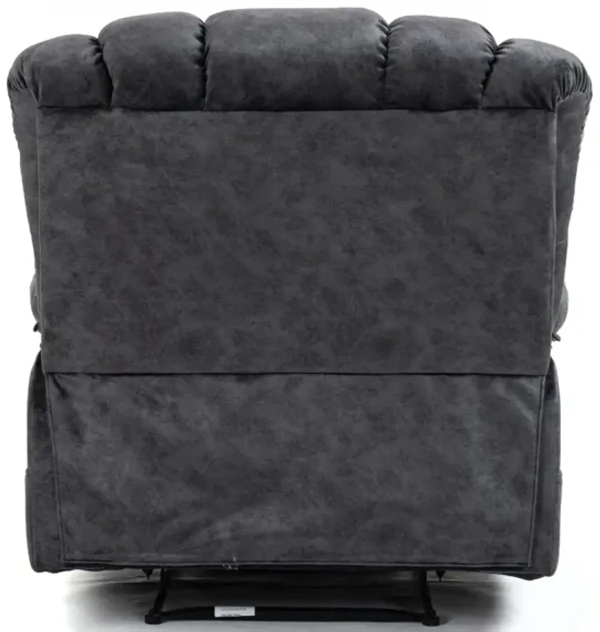 Large Manual Recliner Chair In Fabric For Living Room, Gray