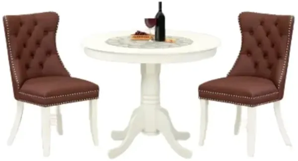 3 Piece Dining Table Set for Small Spaces