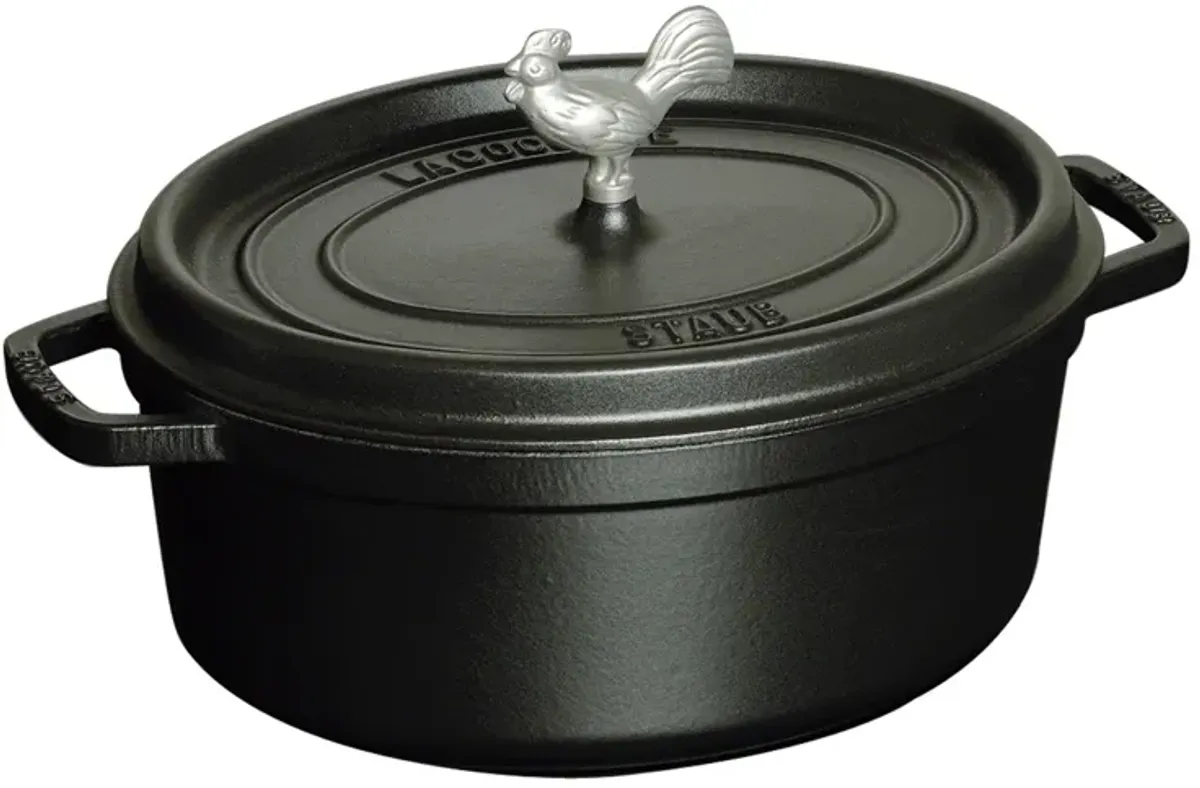 Staub Cast Iron 5.75-qt Coq au Vin Cocotte - Graphite Grey